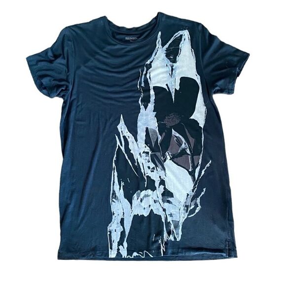 All Saints Rip It Up Short Sleeve Crewneck Small - Picture 1 of 4